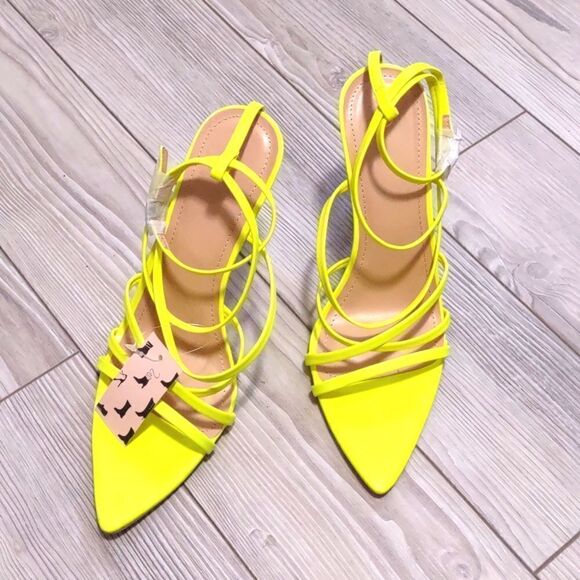 (41-1906)  🔥3/$20🔥  Mysoft Women's Sexy Pointed Toe Strappy  Sz 7 - Picture 5 of 11